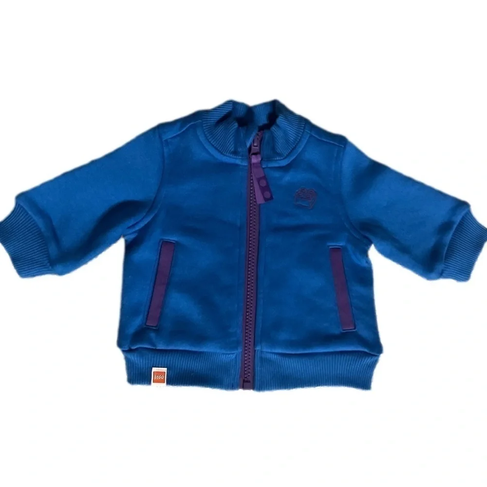 LEGO newborn jogger set in royal blue with purple accents